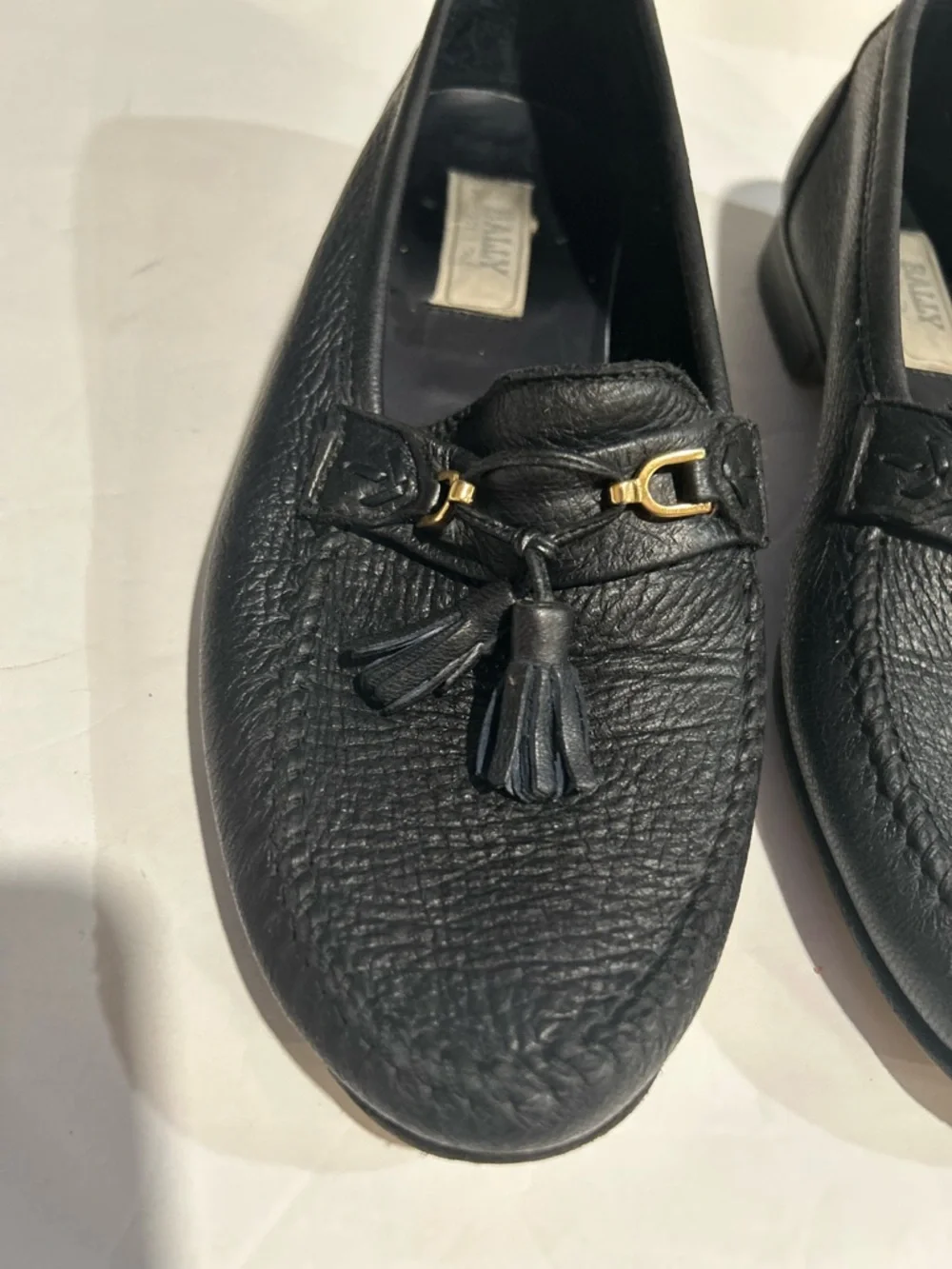 Bally Black Leather Tassel Bit Loafers - Picture 13 of 16